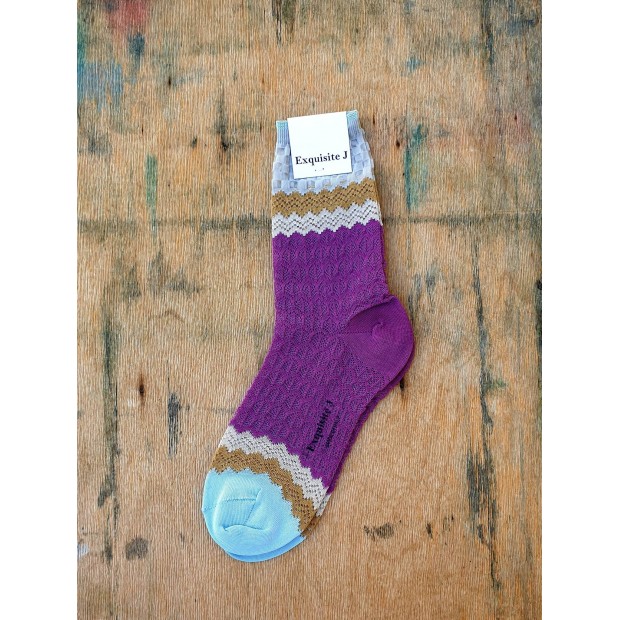 Exquisite J medvilnės kojinės